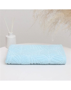 Полотенце махровое «Пальма», цвет голубой, 70х130 см, хлопок, 450г/м Nefertiti