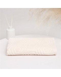 Полотенце махровое «Ромб», цвет ваниль, 50х80 см, хлопок, 450г/м Nefertiti