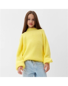 Свитер для девочки, жёлтый, рост 116 см Minaku