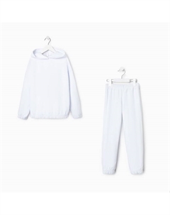 Комплект детский (худи, брюки) : Casual Collection KIDS цвет белый, рост 104 Minaku