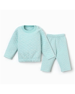 Костюм детский (толстовка и брюки) «», рост 74-80 см, ментол Крошка я