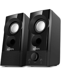Колонки Sven 357 2.0 черный 6Вт портативные