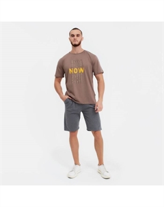 Шорты мужские, цвет серый/тёмно-серый, размер 48 Radi