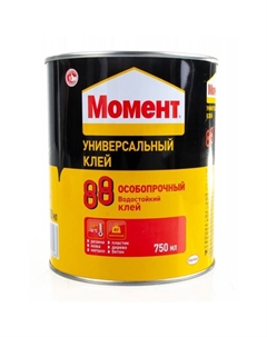 Клей 88 1777022, контактный, каучуковый, желтый, 750 мл Момент