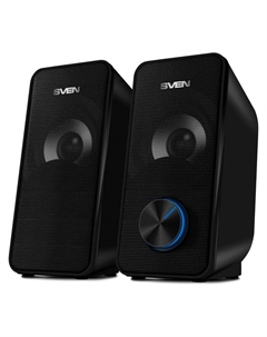 Колонки Sven 335 2.0 черный 6Вт