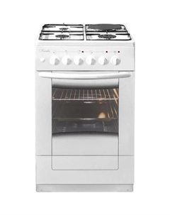 Плита комбинированная «Лысьва» ЭГ 1/3 г01 М2С-2у, 4 конфорки, 57 л, со стеклянной крышкой, белая