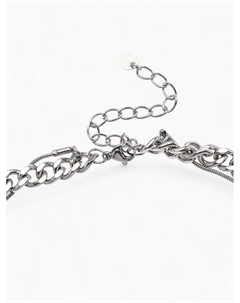 Колье «Солнце», чёрное в серебре, 40 см Qf