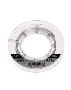 Леска монофильная зимняя MICRON, диаметр 0.08 мм, тест 0.67 кг, 50 м Lucky john