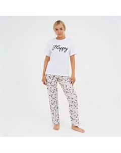 Брюки домашние женские «Треугольники», размер 40-42, серые Kaftan