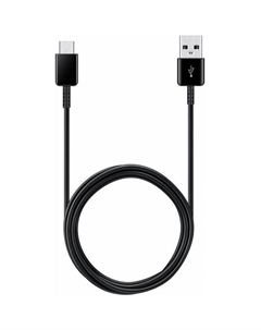 Кабель Samsung EP-DG930MBRGRU, USB Type-C - USB A, 1.5 м, чёрный