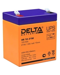 Батарея для ИБП HR 12-21 W, 12 В, 5 А*ч Delta