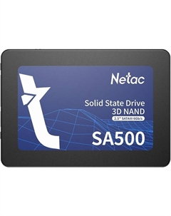 Накопитель SSD Netac NT01SA500-256-S3X SA500, 256 Гб, SATA III, 2.5"