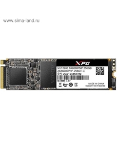 Накопитель SSD A-Data XPG SX6000 Pro M.2 2280 ASX6000PNP-256GT-C, 256Гб, PCI-E x4 A-data