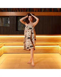 Полотенце - парео вафельное банное «. Девичник», 80×144 см Этель