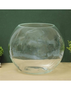 Ваза «Шаровая», 10 л, d горл. 21 см, 30×25 см, стекло, прозрачная Evis