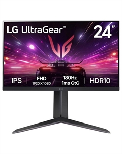 Монитор LG 23.8" UltraWide 24GS65F-B черный IPS LED 16:9 HDMI матовая HAS 300cd 178гр/178гр  107990 Lg