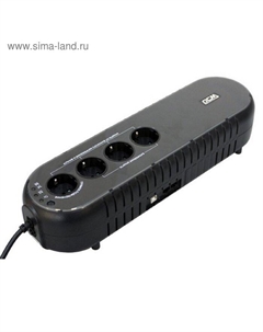 Источник бесперебойного питания WOW 1000U, 500 Вт, 1000 ВА, чёрный Powercom