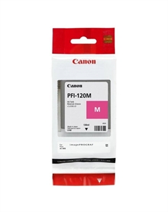 Картридж струйный Canon PFI-120M пурпурный для Canon imagePROGRAF TM-200/205(130мл)
