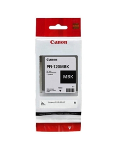 Картридж струйный Canon PFI-120MBK черный матовый для Canon imagePROGRAF TM-200/205(130мл)