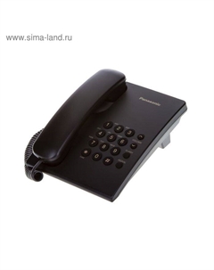 Телефон проводной Panasonic KX-TS2350RUB чёрный