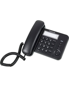Телефон проводной Panasonic KX-TS2352RUB чёрный
