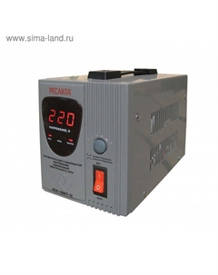 Стабилизатор напряжения АСН-1000/1-Ц электронный, однофазный, серый Ресанта