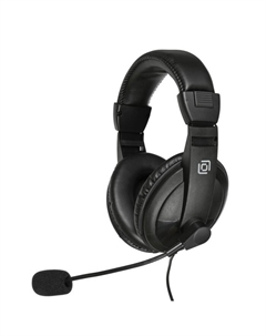 Наушники с микрофоном Оклик HS-M137V черный 1.8м мониторные оголовье (614046) Oklick