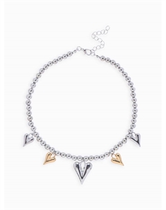 Колье с подвесками «Минималистичное сердце», цветной Qf