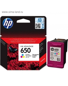 Картридж струйный HP 650 CZ102AE многоцветный для HP DJ IA 2515/2516 (200стр.) Hp