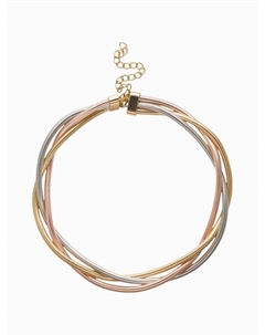 Чокер «Многослойный», металлический, цвет золото, серебро Qf