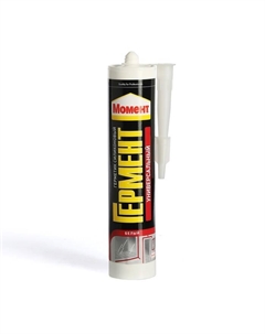 Герметик ГЕРМЕНТ, силиконовый, универсальный, белый, 280 г Момент