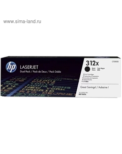 Картридж HP 312X CF380XD для CLJ Pro M476 (8800k), 2 шт., чёрный Hp