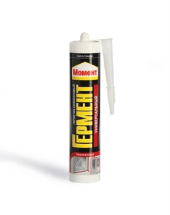 Герметик ГЕРМЕНТ, силиконовый, универсальный, прозрачный, 280 г Момент