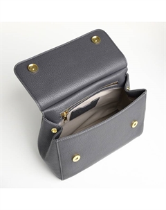 Сумка женская мессенджер на магните, 25×9×17 см, серая Textura