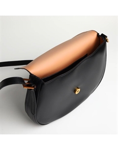 Сумка женская мессенджер на магните, с косметичкой, 28×4×20 см, чёрная Textura