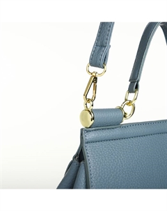 Сумка женская мессенджер на магните, 25×9×17 см, серо-голубая Textura