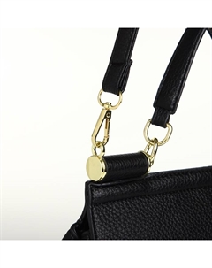 Сумка женская мессенджер на магните, 25×9×17 см, чёрная Textura