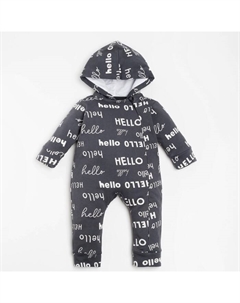 Комбинезон «Dogs», рост 68-74 см, цвет серый Крошка я