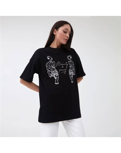 Футболка женская Tiger, размер 44-46, чёрная Mist