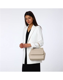 Сумка женская мессенджер на магните, 25×9×17 см, молочная Textura