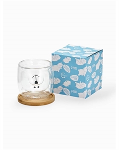 Стакан с двойными стенками и подставкой «Моя порция счастья», 300 мл Дорого внимание