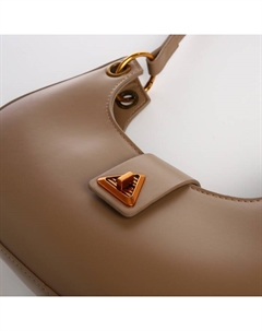 Сумка женская багет на молнии, 30×5×17 см, светло-коричневая Textura