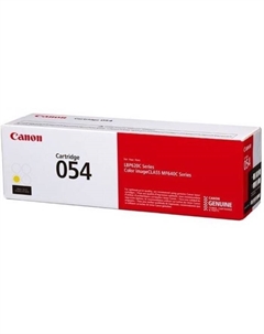 Картридж Canon 054 Y 3021C002 (MF645Cx/MF643Cdw/621Cw), для Canon 1200 страниц, жёлтый