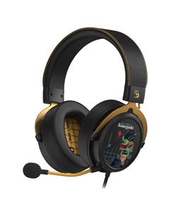 Наушники с микрофоном A4Tech Bloody M595 Renegade черный/рисунок 2.3м мониторные USB оголов  107749 A4tech