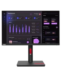 Монитор Lenovo 23.8" ThinkVision T24i-30 черный IPS LED 4ms 16:9 HDMI матовая HAS Piv 250cd  108279