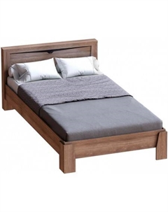 Кровать Соренто 180x200 (дуб стирлинг/кофе структурный матовый) Мебельград