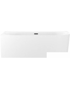 Collaro 170x80 28910303R (пристенная ванна (левая) белый глянец, экран, ножки, сифон-автомат матовый черный) Wellsee