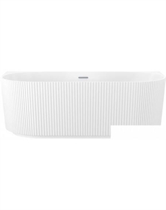 Festive Fox 150x75 28730101R (пристенная ванна белый глянец, экран, ножки, сифон-автомат хром) Wellsee