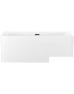 Clermont 150x73 28260103R (пристенная ванна белый глянец, экран, ножки, сифон-автомат матовый черный) Wellsee