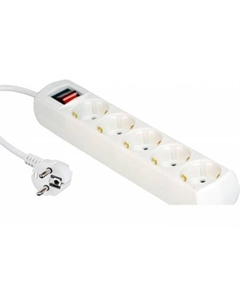 Удлинитель 15108 (3 м, белый) Truenergy